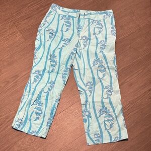 Lilly Pulitzer Light Blue Patterned Men's Chinos